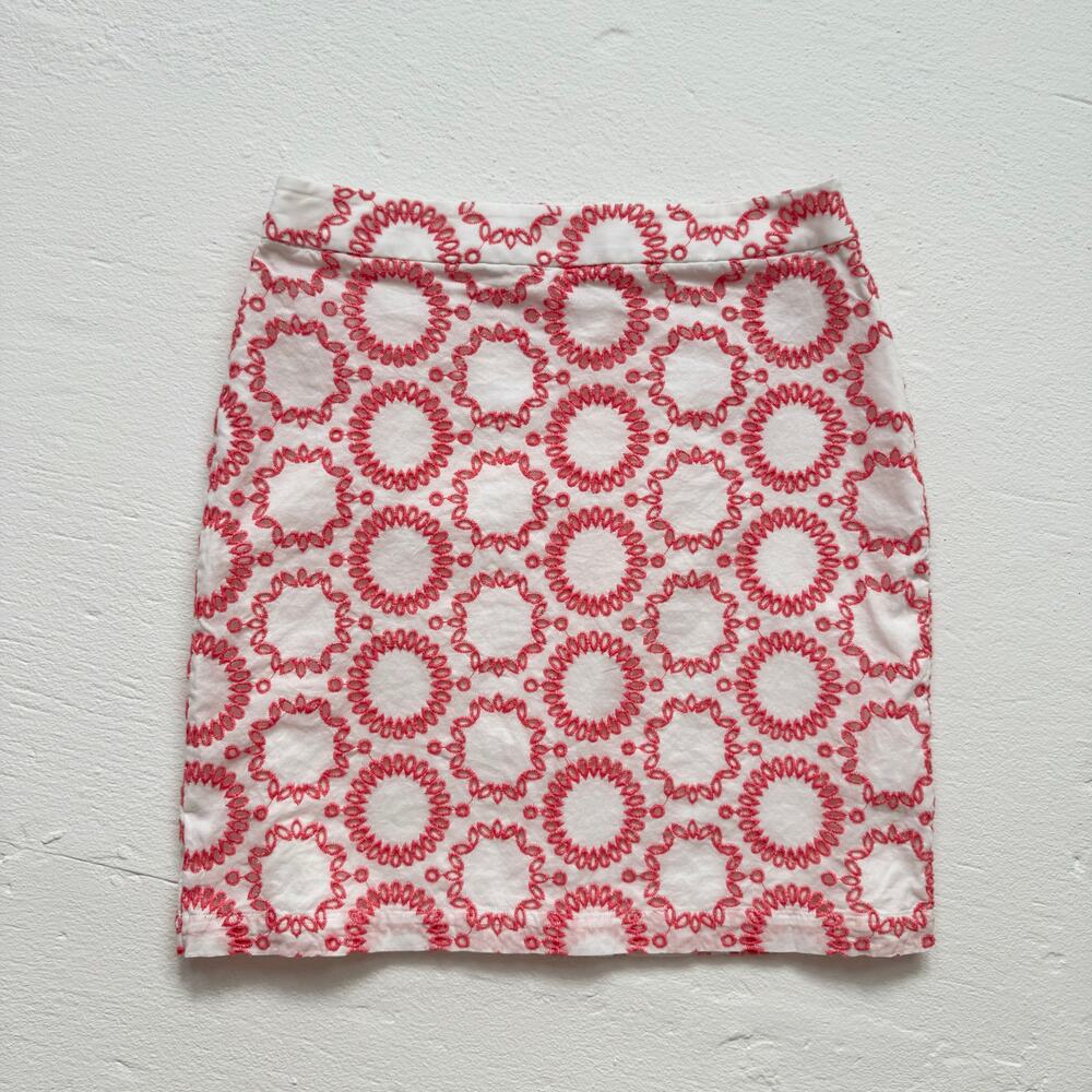Banana Republic Milly Collection Eyelet High Waisted Mini Skirt, Size 2